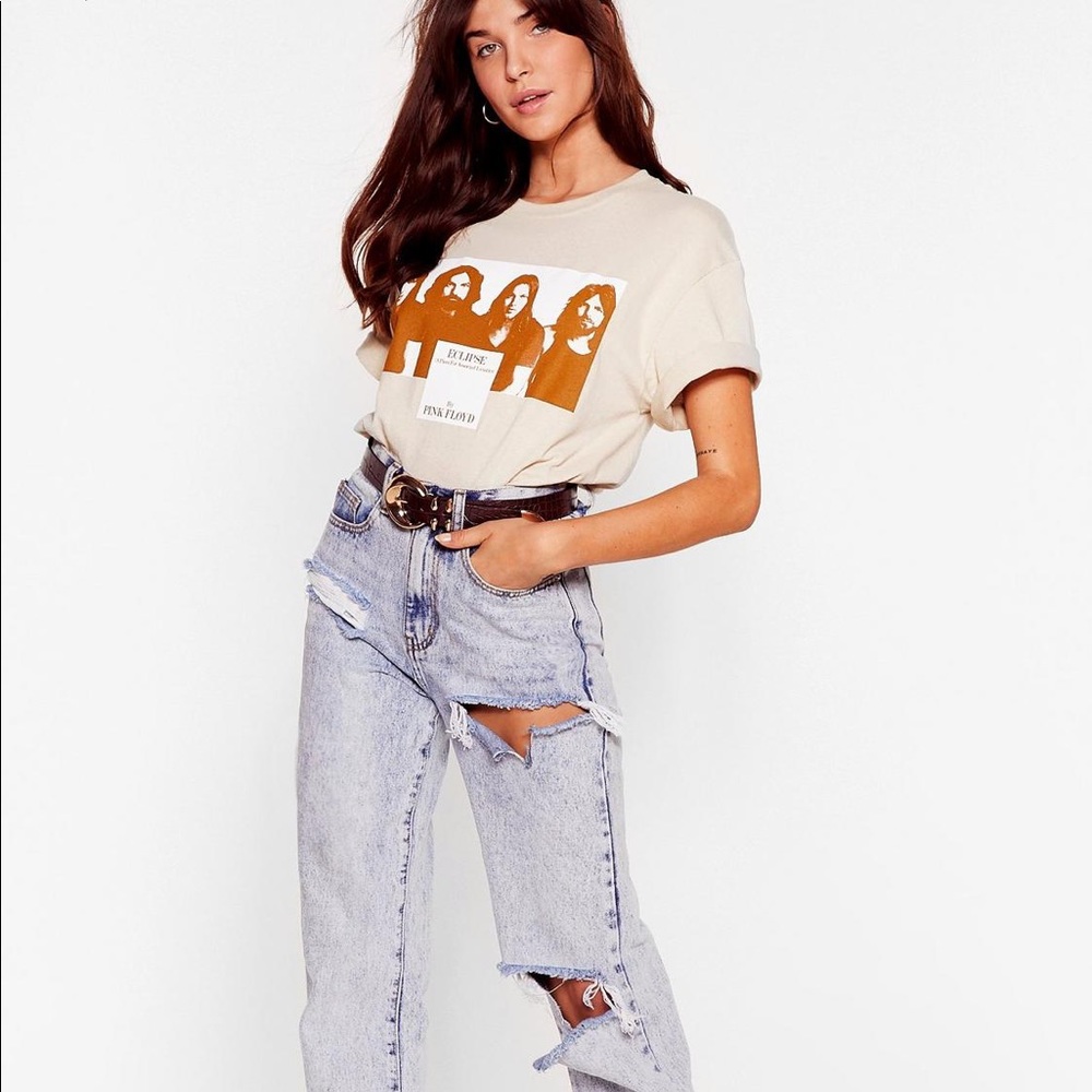 LAST ONE! Pink Floyd Oversized Graphic Band Tee - Picture 3 of 7